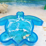 Crystal Mirror 3D Tortoise Animals Ashtray Mold DIY Resin Mold