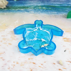 Crystal Mirror 3D Tortoise Animals Ashtray Mold DIY Resin Mold
