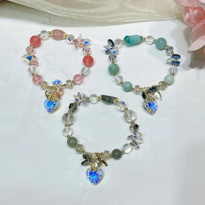 Crystal Stone Couple Beads Bracelet Lucky Bracelets
