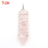7 Chakra Natural Stone Sword Pendant