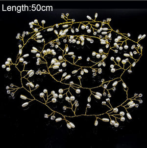Crystal Pearl Bridal Hair Vine Tiaras Head piece Hair Comb Headband Hairpins