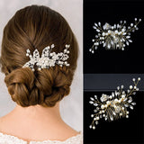 Crystal Pearl Bridal Hair Vine Tiaras Head piece Hair Comb Headband Hairpins
