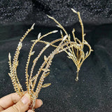 Crystal Pearl Bride Headband Hair Band Tiara Crown Bridal Headdress