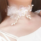 Crystal Pearl Hair Belt Bridal Hair Ornaments