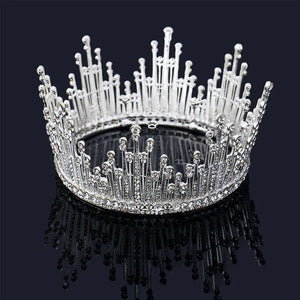 Crystal/Pearl Queen Wedding Bridal Tiaras and Crowns Bride Headpiece