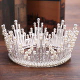 Crystal/Pearl Queen Wedding Bridal Tiaras and Crowns Bride Headpiece