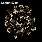 Crystal Pearl Hairpin Hair Vine Headpiece Wedding Hair Jewelry