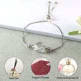 Crystal Perfume Bottle Pendant Bracelet Aromatherapy Oil Diffuser
