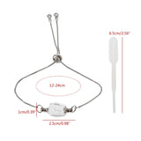 Crystal Perfume Bottle Pendant Bracelet Aromatherapy Oil Diffuser