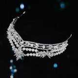 Crystal Plated Crown Baroque Zinc Alloy Women's Hair Jewelry