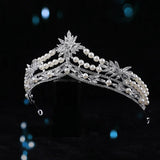 Crystal Plated Crown Baroque Zinc Alloy Women's Hair Jewelry