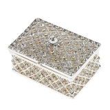 Crystal Rectangle Trinket Box for Jewelry Storage