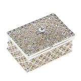 Crystal Rectangle Trinket Box for Jewelry Storage