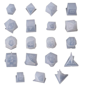 Resin Dice Epoxy Silicone Mold Multi-spec Mirror Mold