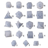 Resin Dice Epoxy Silicone Mold Multi-spec Mirror Mold