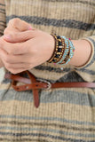 Bling Rhinestone Leather Wrap Bracelet Vintage Cuff Dropship