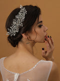 Crystal Rhinestone Bridal Headbands Silver Hairbands Wedding Hair Accessories