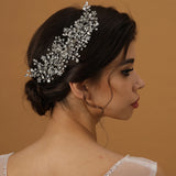 Crystal Rhinestone Bridal Headbands Silver Hairbands Wedding Hair Accessories