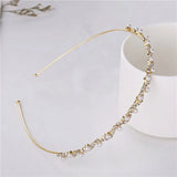 Rhinestone Pearls Tiara Crown Hairband Bridal Headbands Wedding