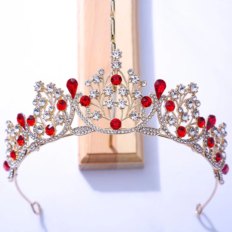 Crystal Rhinestone Tiara Crown Wedding Hair Accessories