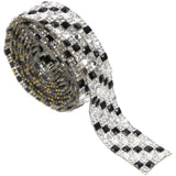 Sparkling Rhinestone Banding Glasswear Ribbon Roll