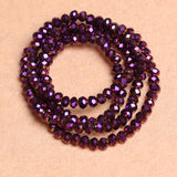 Crystal Rondelle Loose Beads 2/3/4mm Faceted Glass Round Beads