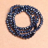 Crystal Rondelle Loose Beads 2/3/4mm Faceted Glass Round Beads