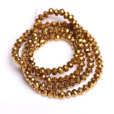 Crystal Rondelle Loose Beads 2/3/4mm Faceted Glass Round Beads