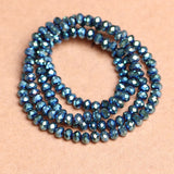 Crystal Rondelle Loose Beads 2/3/4mm Faceted Glass Round Beads