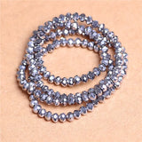 Crystal Rondelle Loose Beads 2/3/4mm Faceted Glass Round Beads