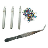 Crystal Setter Bundle Stamping Punches 12 Colors Crystals Crafts