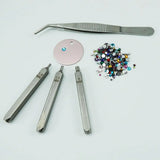 Crystal Setter Bundle Stamping Punches 12 Colors Crystals Crafts