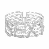 Crystal Rhinestone Choker Necklace for Women