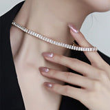 Crystal Sexy Tennis Short Choker Necklace for Women