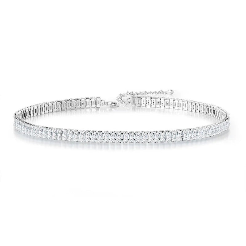 Crystal Sexy Tennis Short Choker Necklace for Women