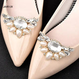 Crystal Shoe Clips Wedding Bridal Shoes Flowers Rhinestones Shoe Buckles
