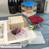 Multi-layer Square Box Mirror Jewelry Storage Mold