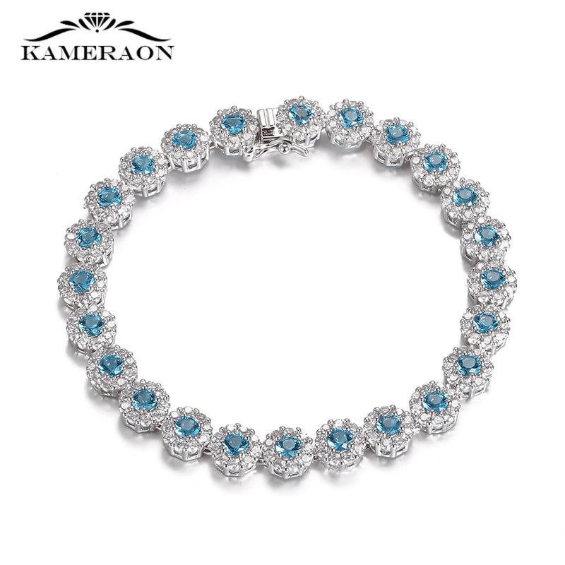 Crystal Zircon Bracelet for Women Wedding Bangle