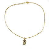 Crystal Snake Head Necklace for Women Dainty CZ Animal Jewelry