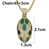 Crystal Snake Head Necklace for Women Dainty CZ Animal Jewelry