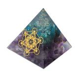 Amethyst Crystal Pyramid for Desk Decor