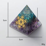 Amethyst Crystal Pyramid for Desk Decor