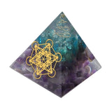 Amethyst Crystal Pyramid for Desk Decor