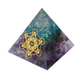 Amethyst Crystal Pyramid for Desk Decor