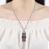 Crystal Stainless Steel Cremation Urn Ashes Pendant Necklace with Birthstone