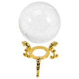 Clear Crystal Stand Sphere Decorative Display Base Holder Feng Shui Meditation