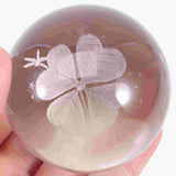 Crystal Stand Sphere Clear Display Base Holder Feng Decoration