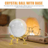 Crystal Stand Sphere Clear Display Base Holder Feng Decoration