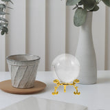 Clear Crystal Stand Sphere Decorative Display Base Holder Feng Shui Meditation