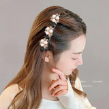 Crystal Stone Braided Hair Clips Hair Accessories For Girls